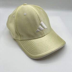 Adidas Vintage Light Yellow Adult Trucker Cap with White Logo
